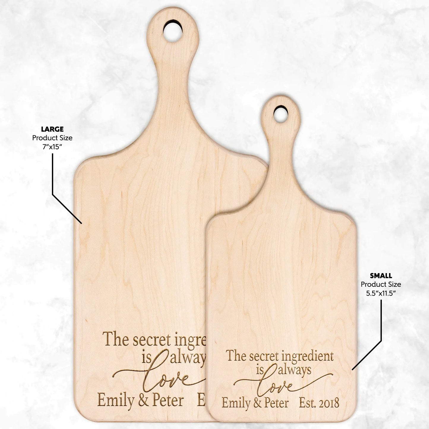 Secret Ingredient Charcuterie Board, Couple Cutting Board, Wedding Gift - Amazing Faith Designs