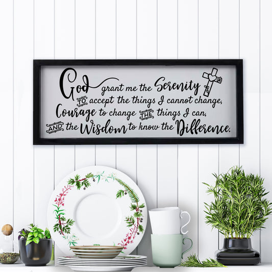 Serenity Prayer Wood Sign - Amazing Faith Designs