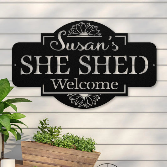 She Shed Metal Sign teelaunch