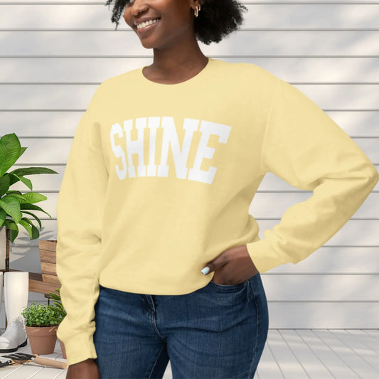 Shine Lightweight Crewneck Sweatshirt Printify