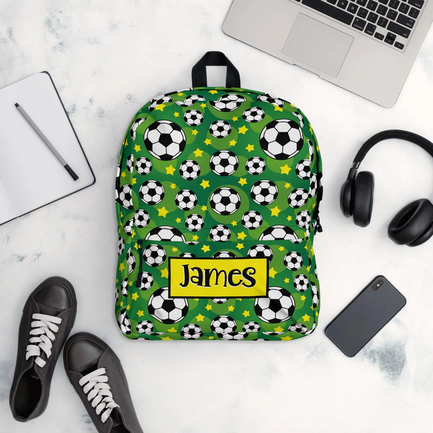Soccer Personalized Backpack Amazing Faith Designs