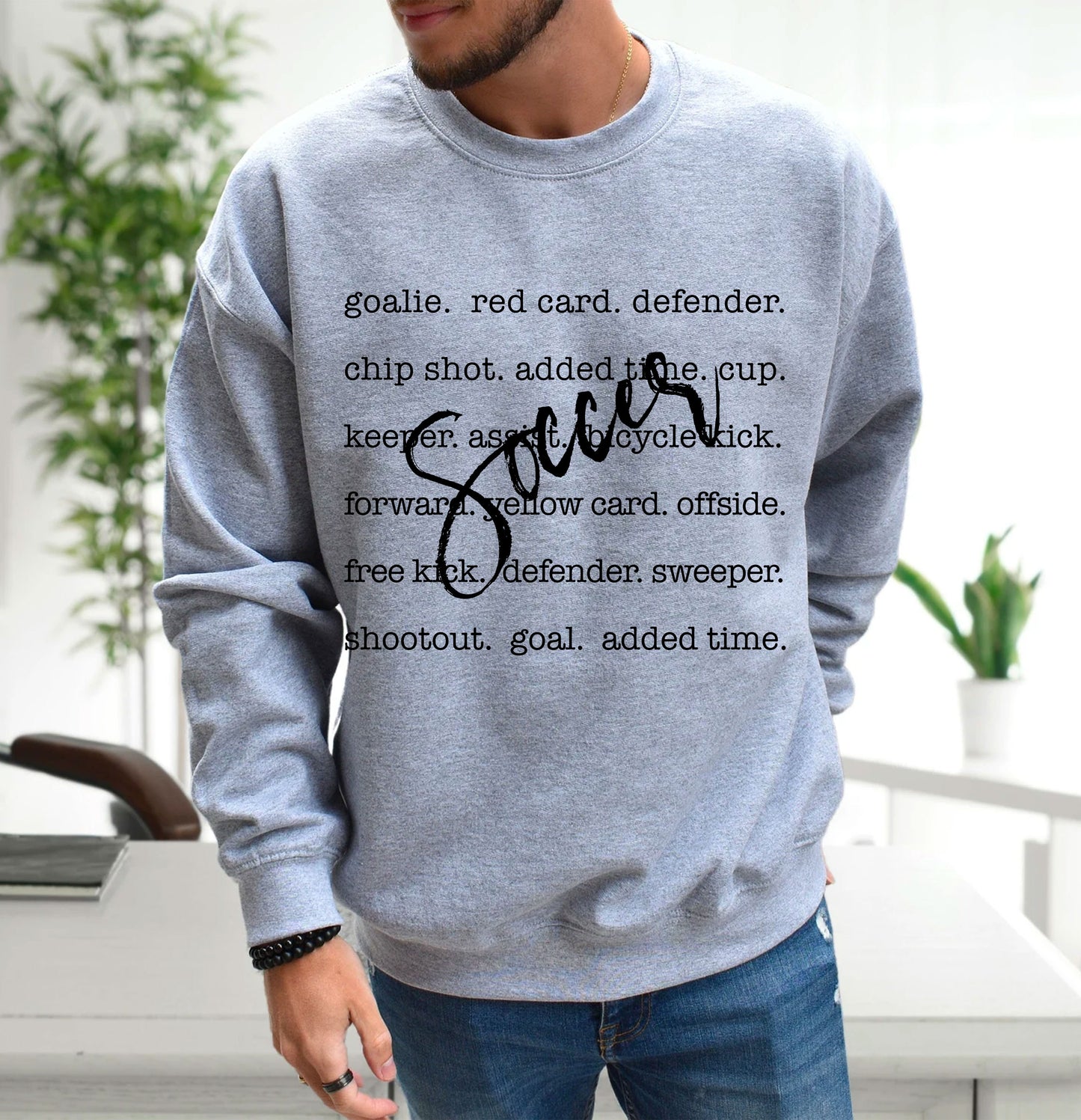 Soccer Sports Sweatshirt - Amazing Faith Designs