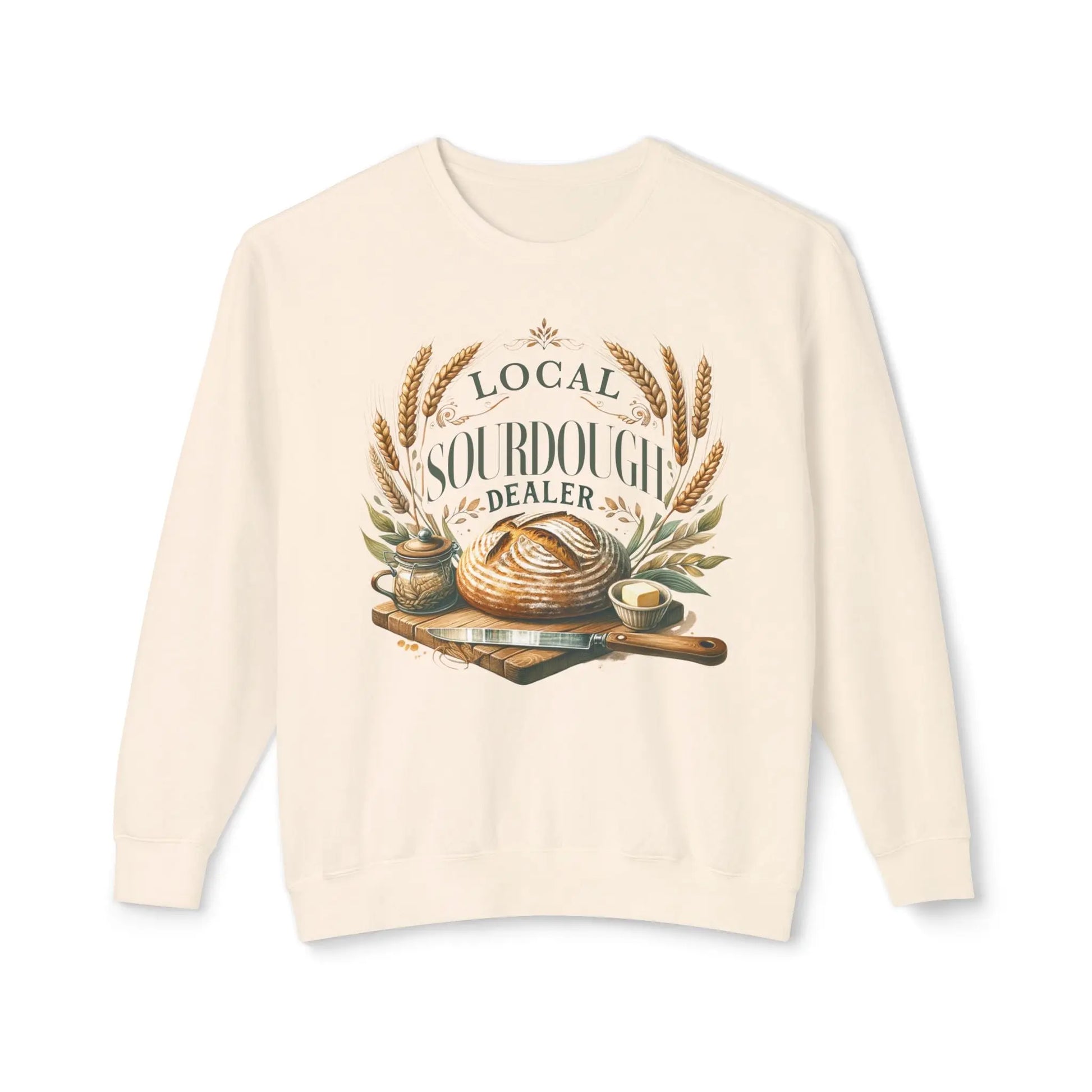 Sourdough Dealer Lightweight Sweatshirt Printify