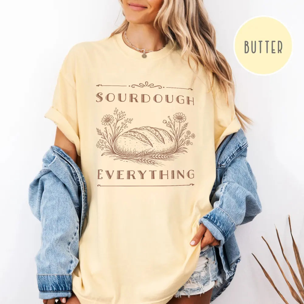 Sourdough Everything Vintage Tee – Comfort Colors® Printify