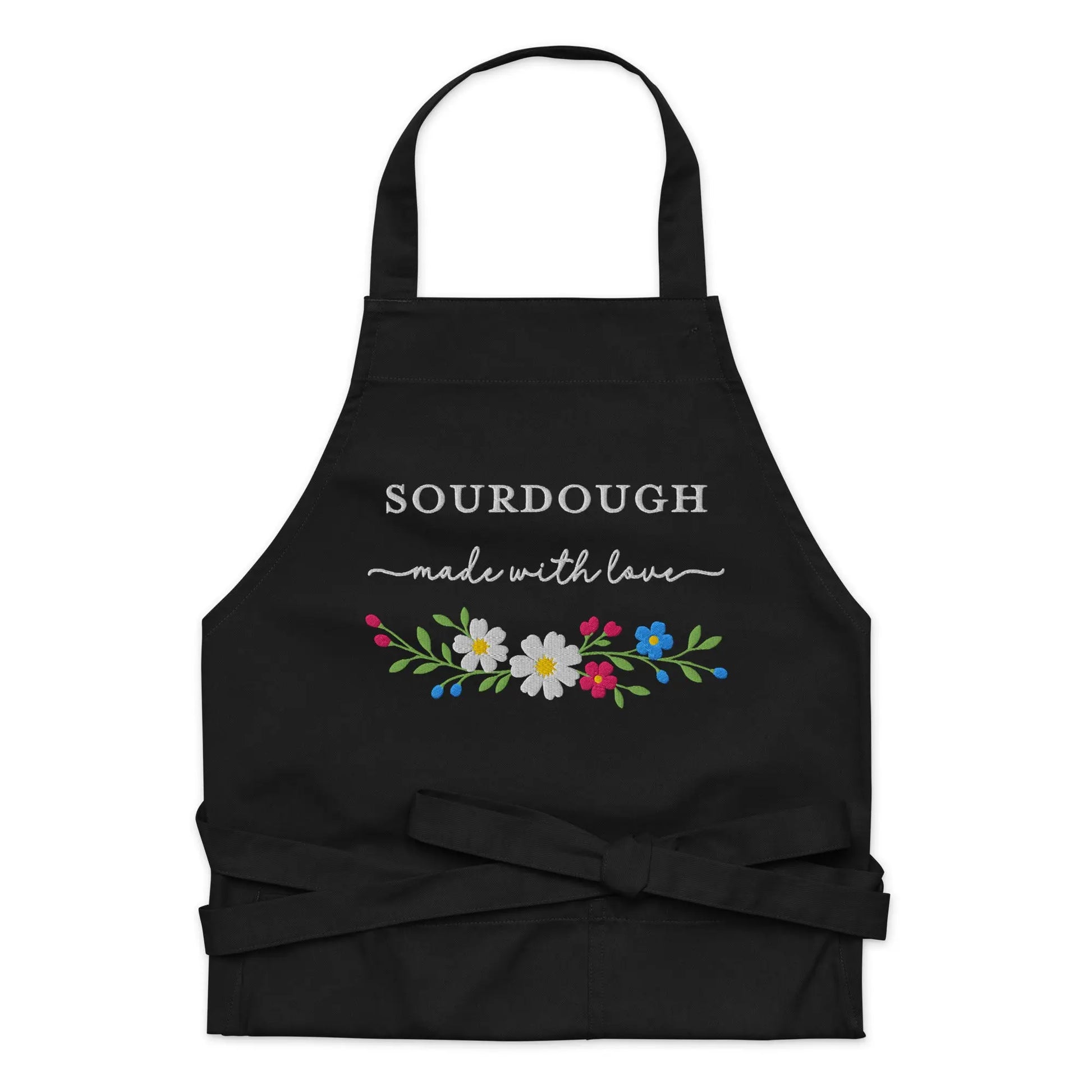 Sourdough Made With Love Embroidered Organic Cotton Apron Amazing Faith Designs