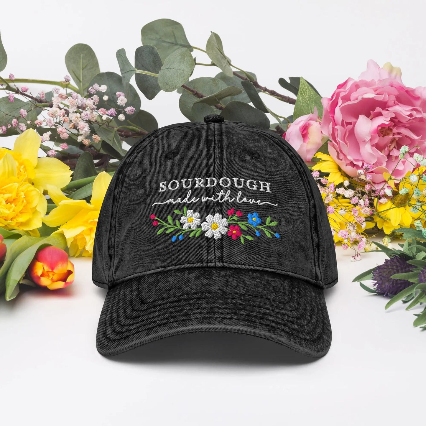 Sourdough Made With Love Vintage Cotton Twill Cap Amazing Faith Designs