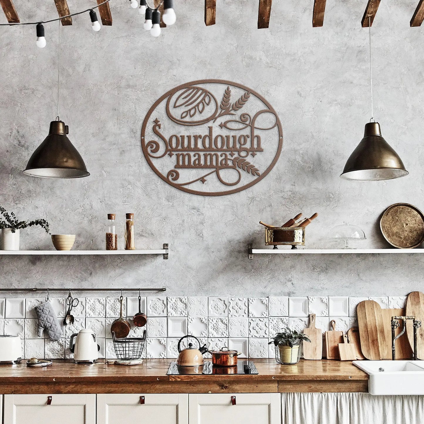 Sourdough Mama Kitchen Metal Sign teelaunch