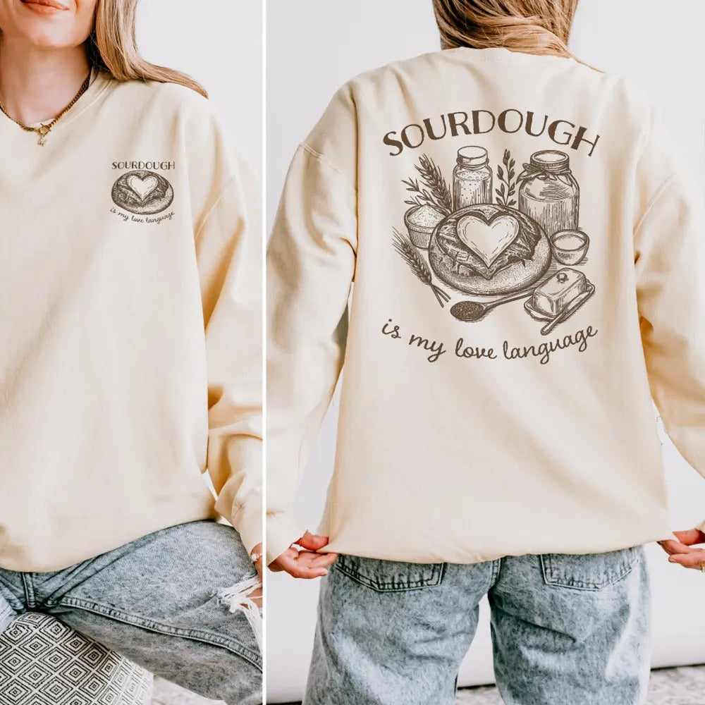 Sourdough is My Love Language Lightweight Sweatshirt Printify