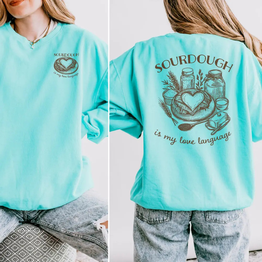 Sourdough is My Love Language Lightweight Sweatshirt Printify