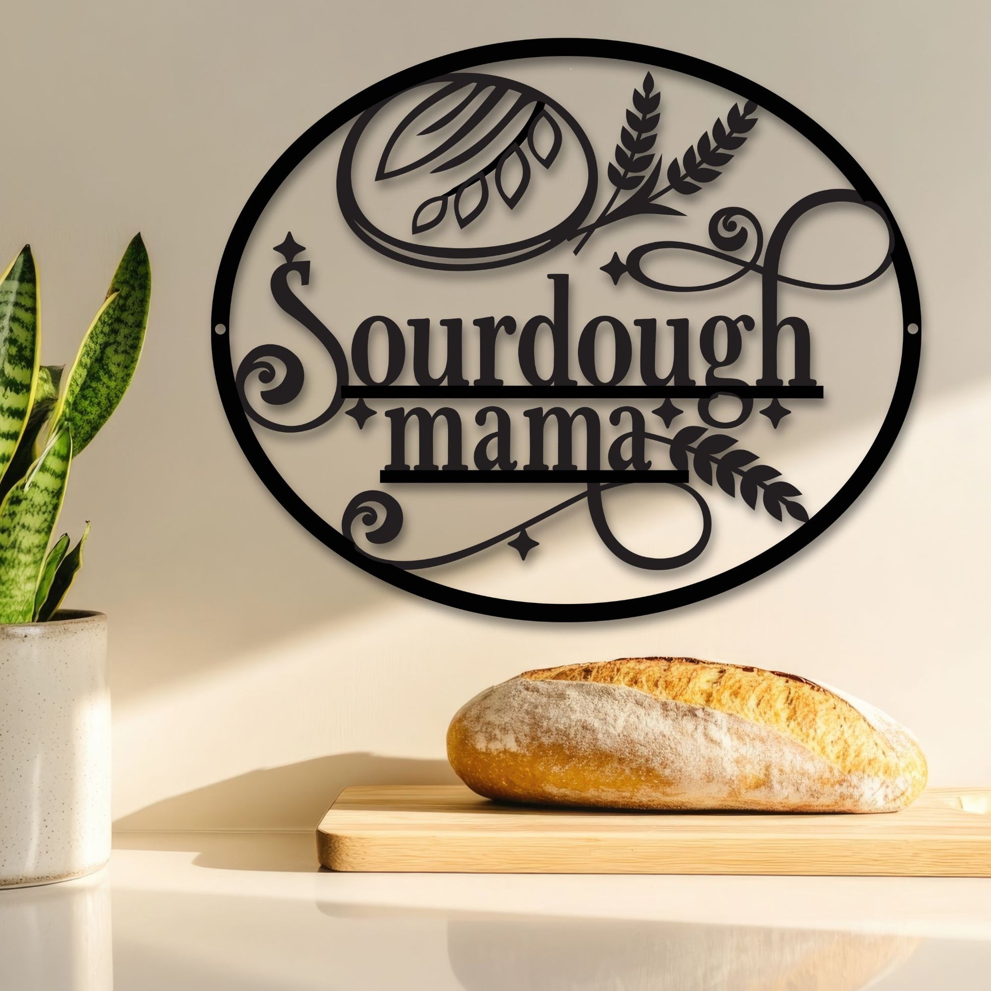 Sourdough Mama Kitchen Metal Sign - Amazing Faith Designs