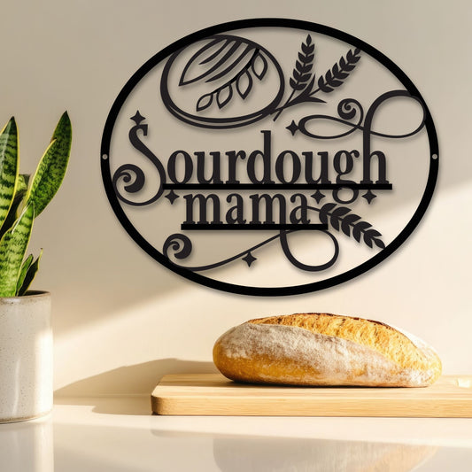 Sourdough Mama Kitchen Metal Sign - Amazing Faith Designs