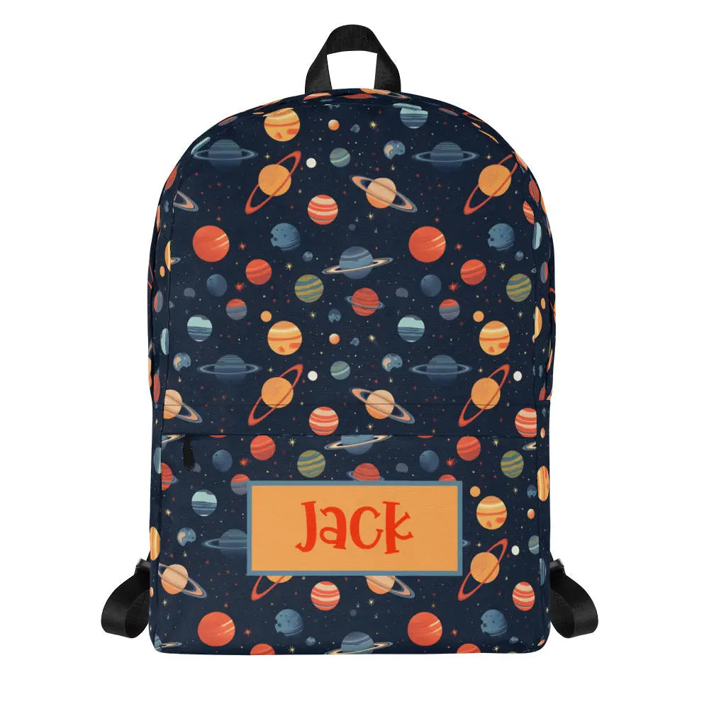 Stars and Planets Personalized Backpack Amazing Faith Designs