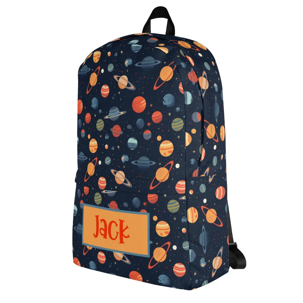 Stars and Planets Personalized Backpack Amazing Faith Designs