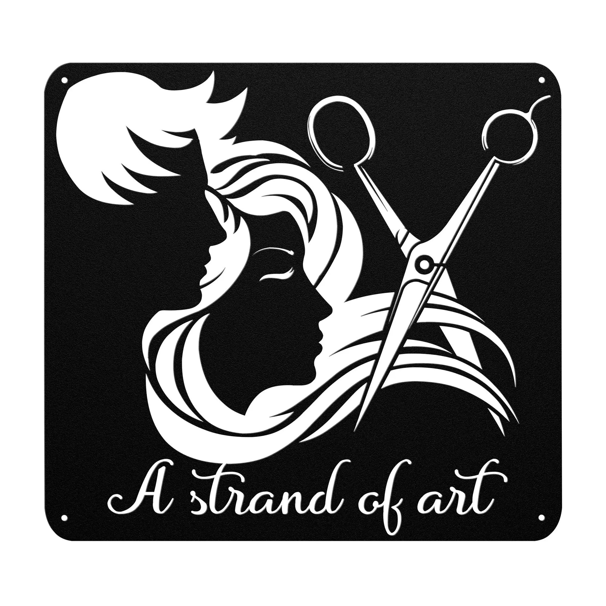 Strand of Art Hair Salon Metal Sign teelaunch