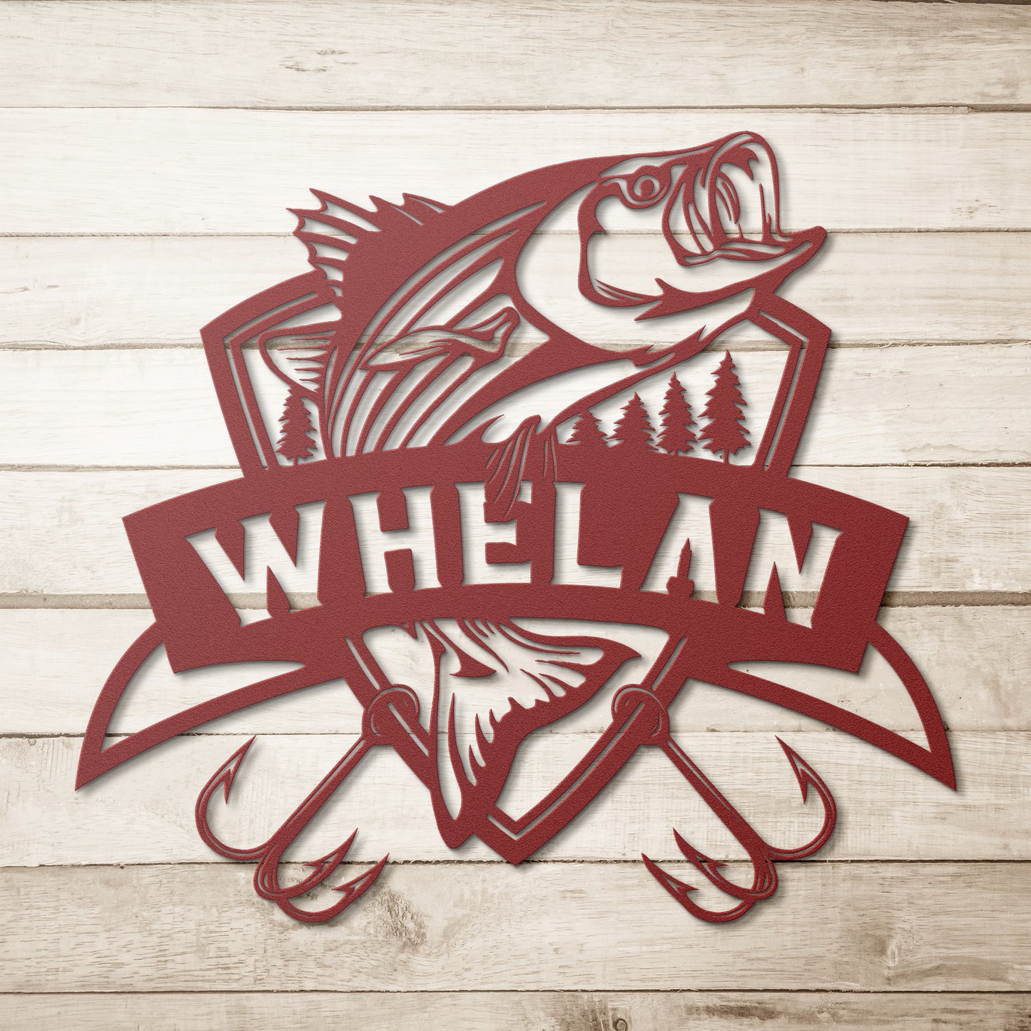 Striped Bass Personalized Fishing Metal Sign - Amazing Faith Designs