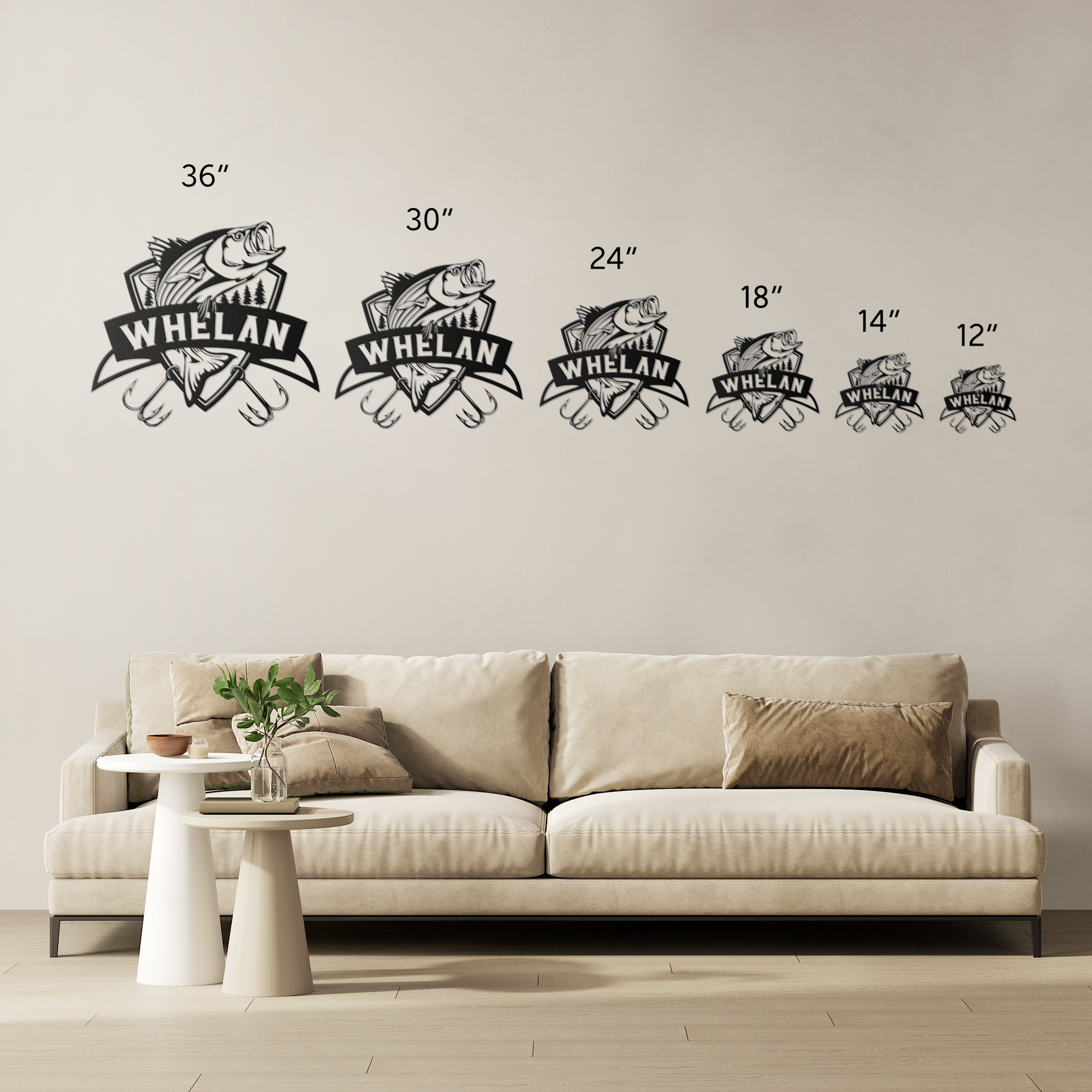 Striped Bass Personalized Fishing Metal Sign - Amazing Faith Designs
