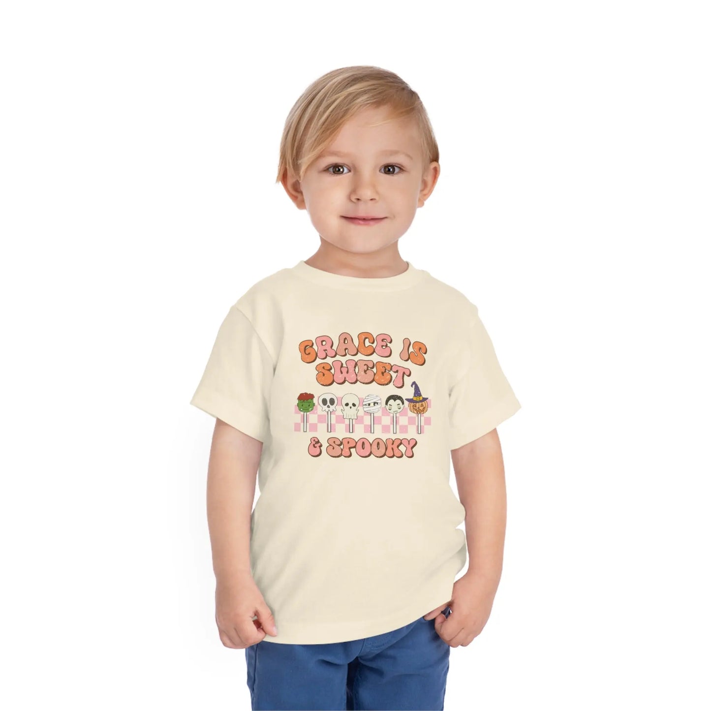 Sweet and Spooky Personalized Halloween Toddler Shirt Printify