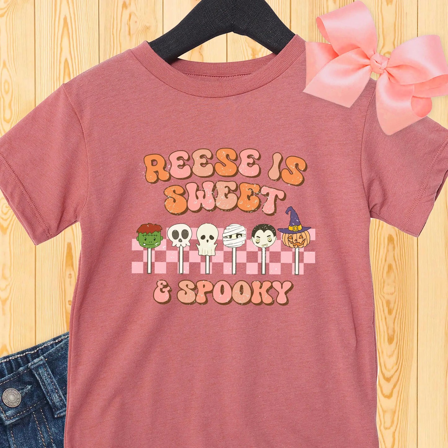 Sweet and Spooky Personalized Halloween Toddler Shirt Printify