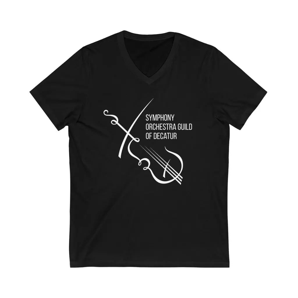 Symphony Orchestra Guild of Decatur V-Neck T-shirt - Amazing Faith Designs