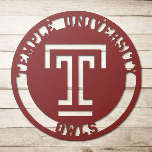 Temple University Metal Sign teelaunch