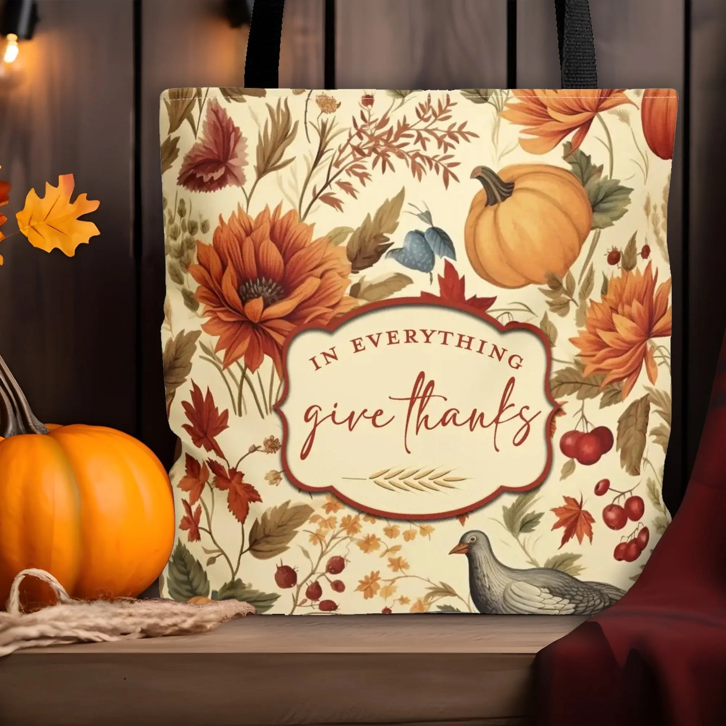 Thanksgiving Christian Tote Bag - Amazing Faith Designs