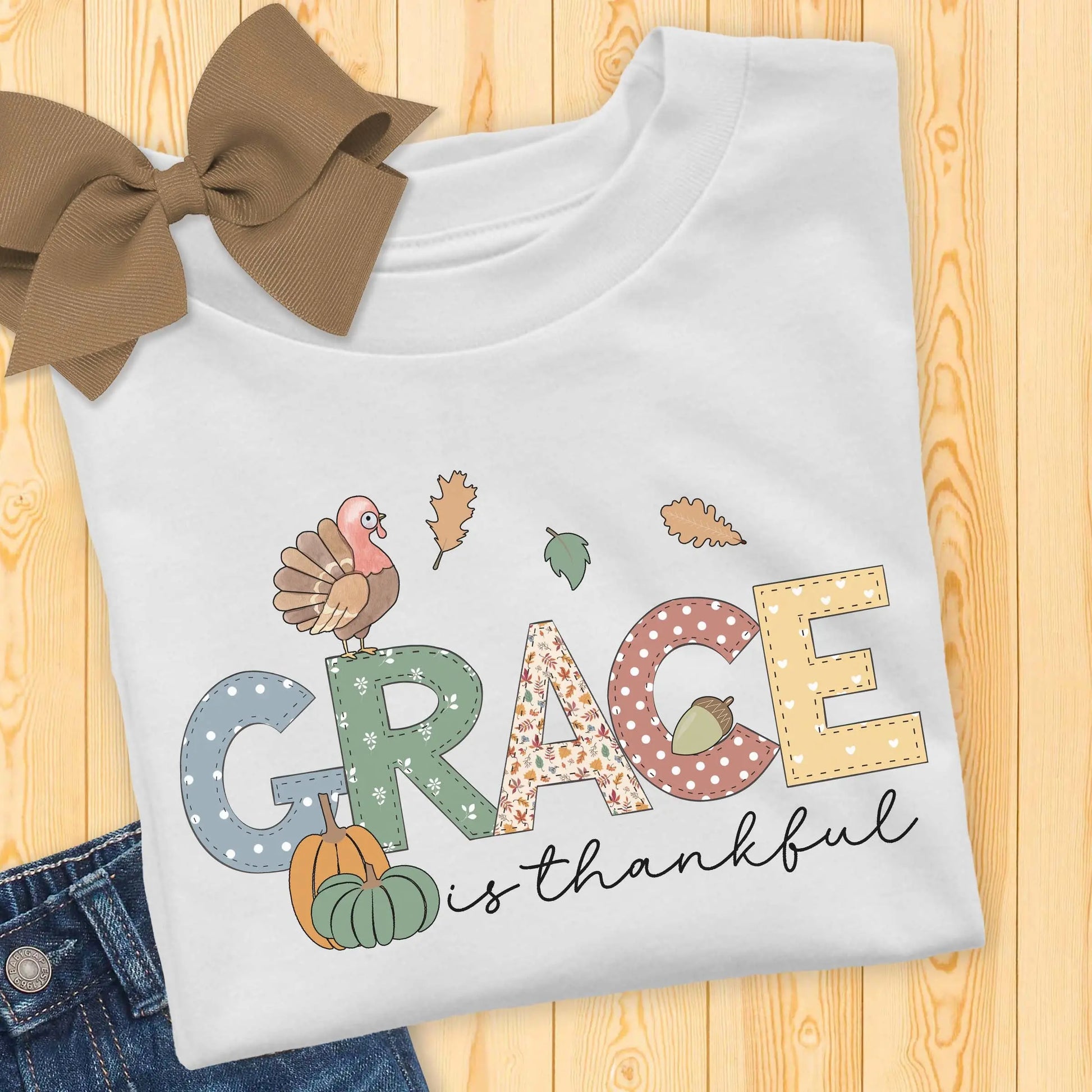 Thanksgiving Personalized Infant Shirt Printify