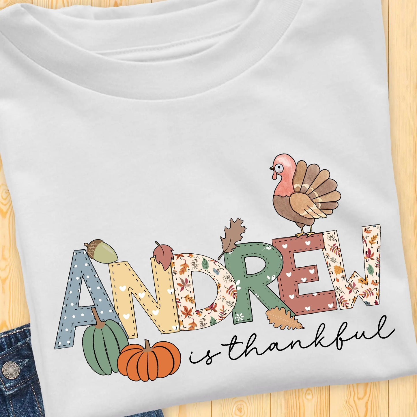 Thanksgiving Personalized Toddler Long Sleeve Tee Printify
