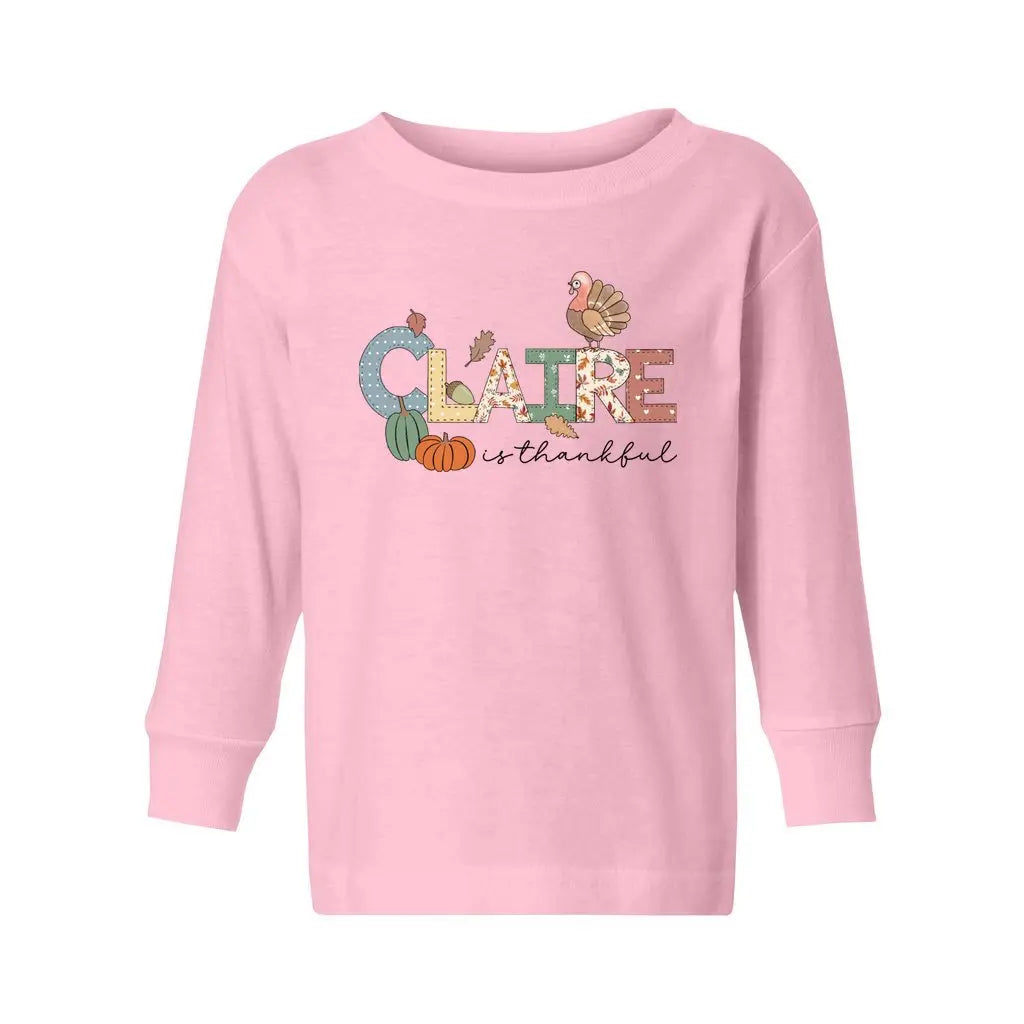 Thanksgiving Turkey Toddler Long Sleeve Shirt Awkward Styles