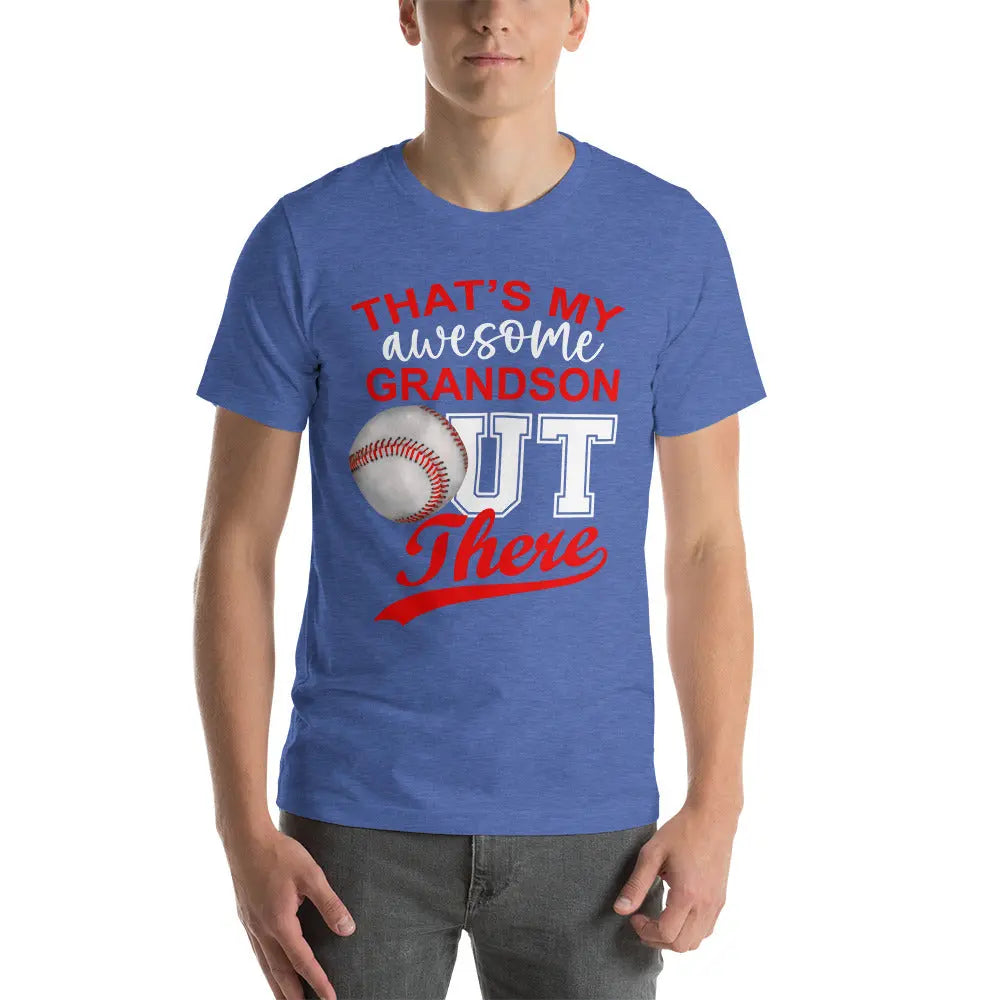 That's My Awesome Grandson Baseball Unisex t-shirt Amazing Faith Designs