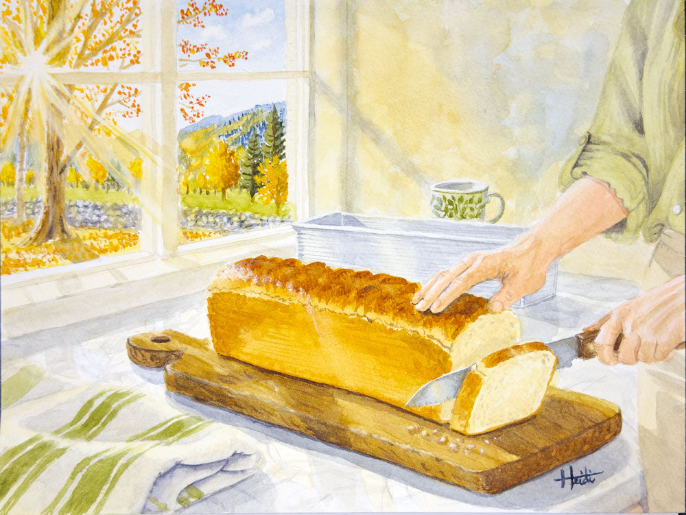 The First Slice Original Watercolor and Fine Art Prints