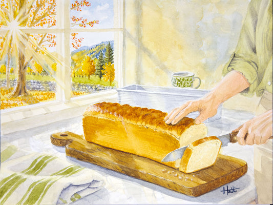 The First Slice Original Watercolor and Fine Art Prints
