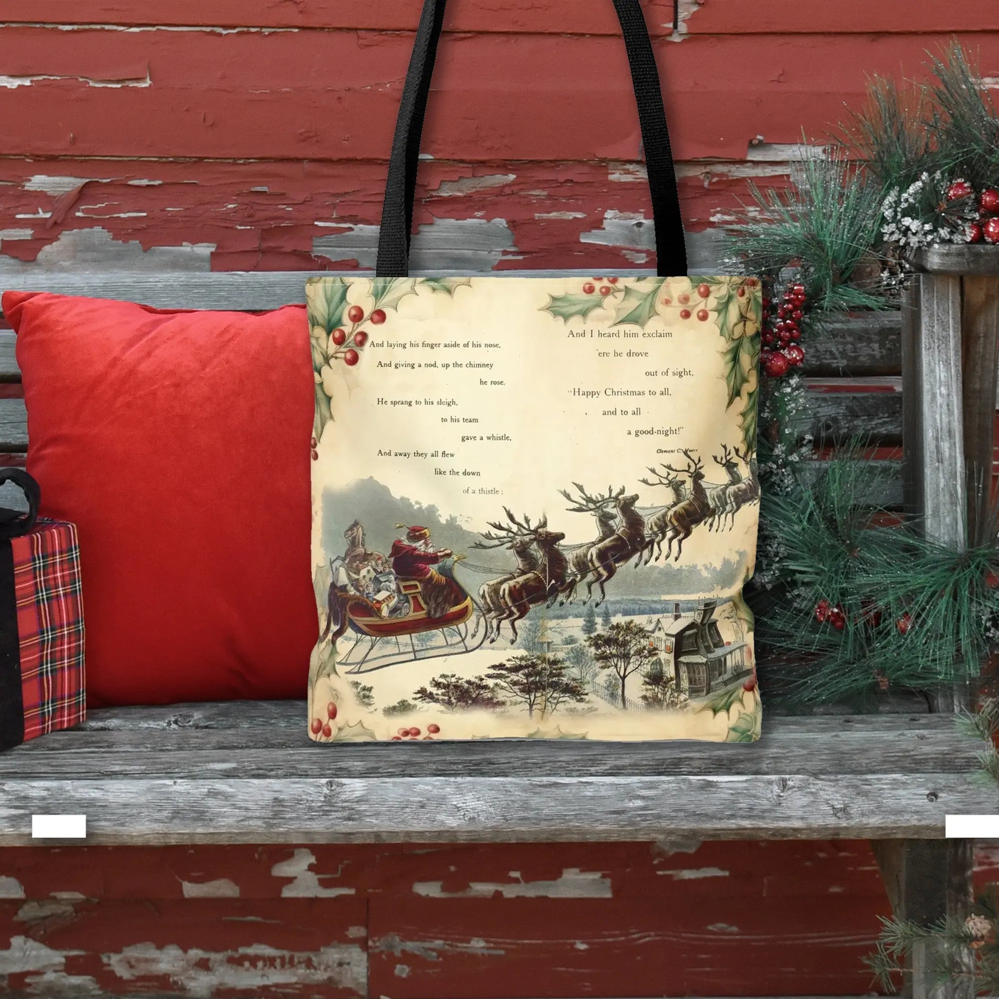 The Night Before Christmas Tote Bag - Amazing Faith Designs