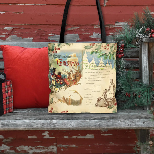 The Night Before Christmas Tote Bag - Amazing Faith Designs
