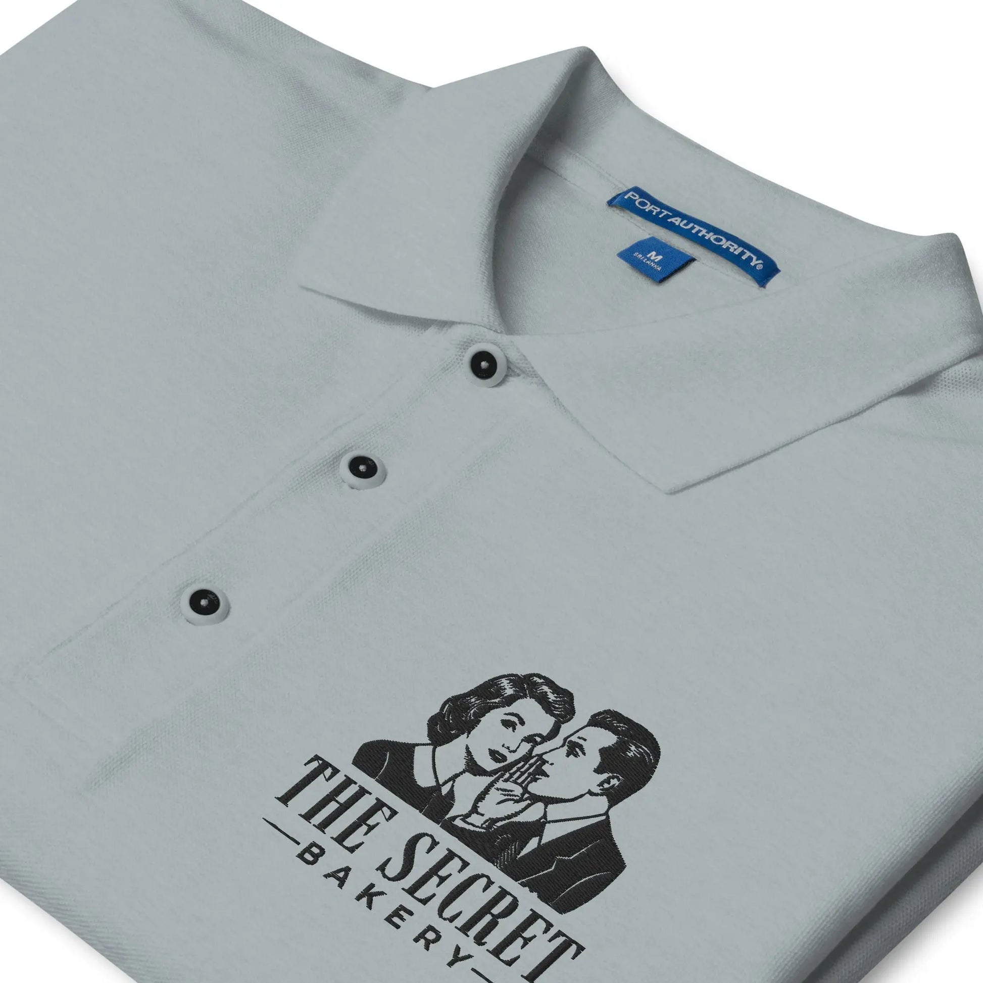 The Secret Bakery Men's Premium Polo Amazing Faith Designs