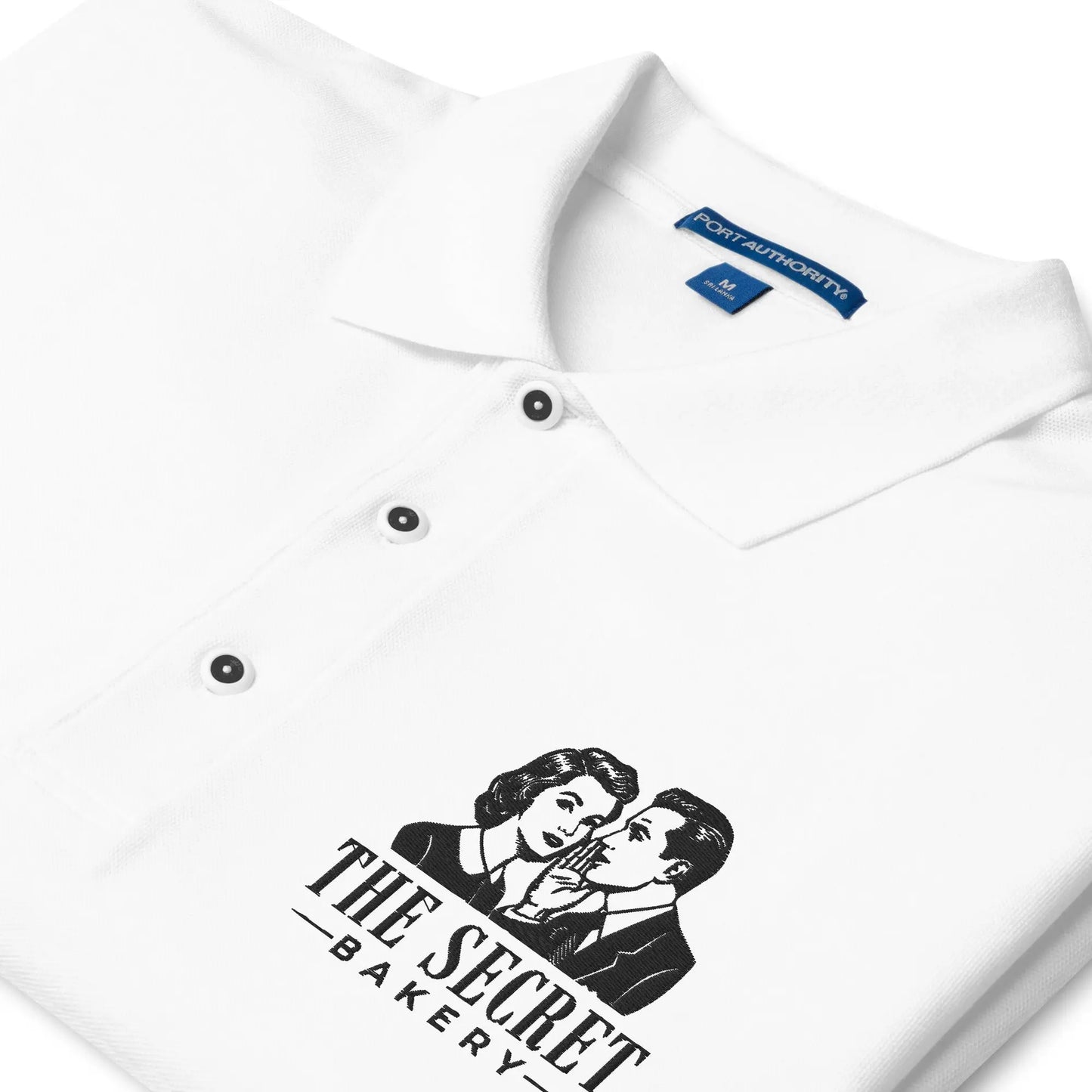 The Secret Bakery Men's Premium Polo Amazing Faith Designs
