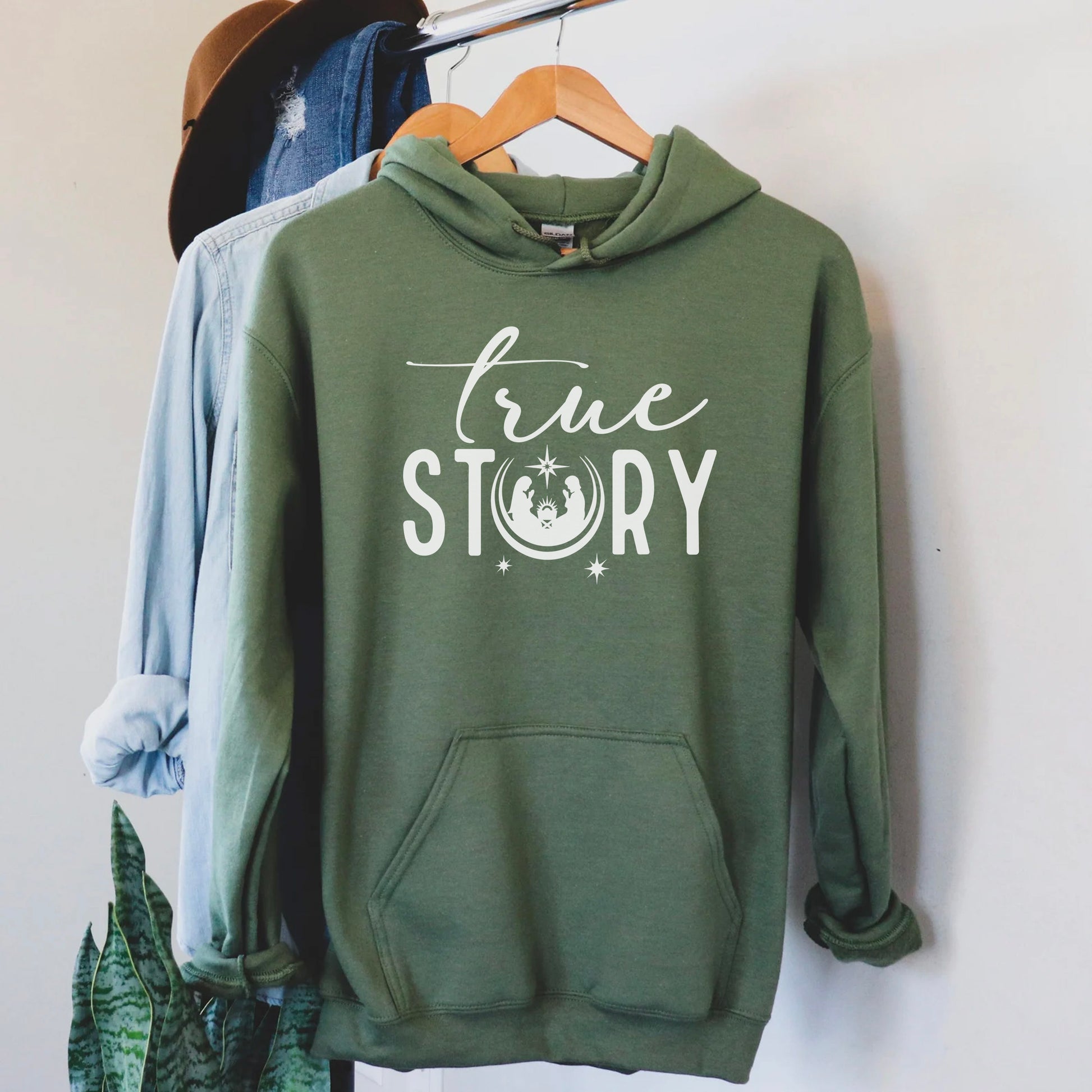 True Story Christian Christmas Hoodie Sweatshirt - Amazing Faith Designs