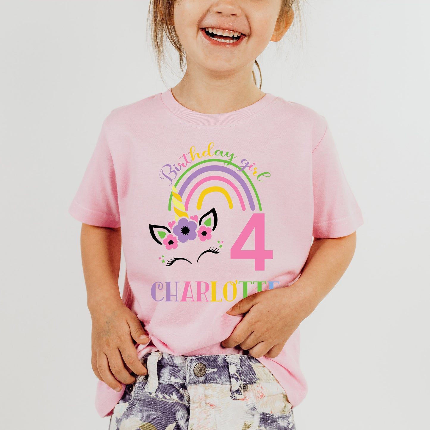 Unicorn Toddler Birthday Shirt - Amazing Faith Designs