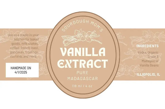 Vanilla Extract Food Labels - Amazing Faith Designs