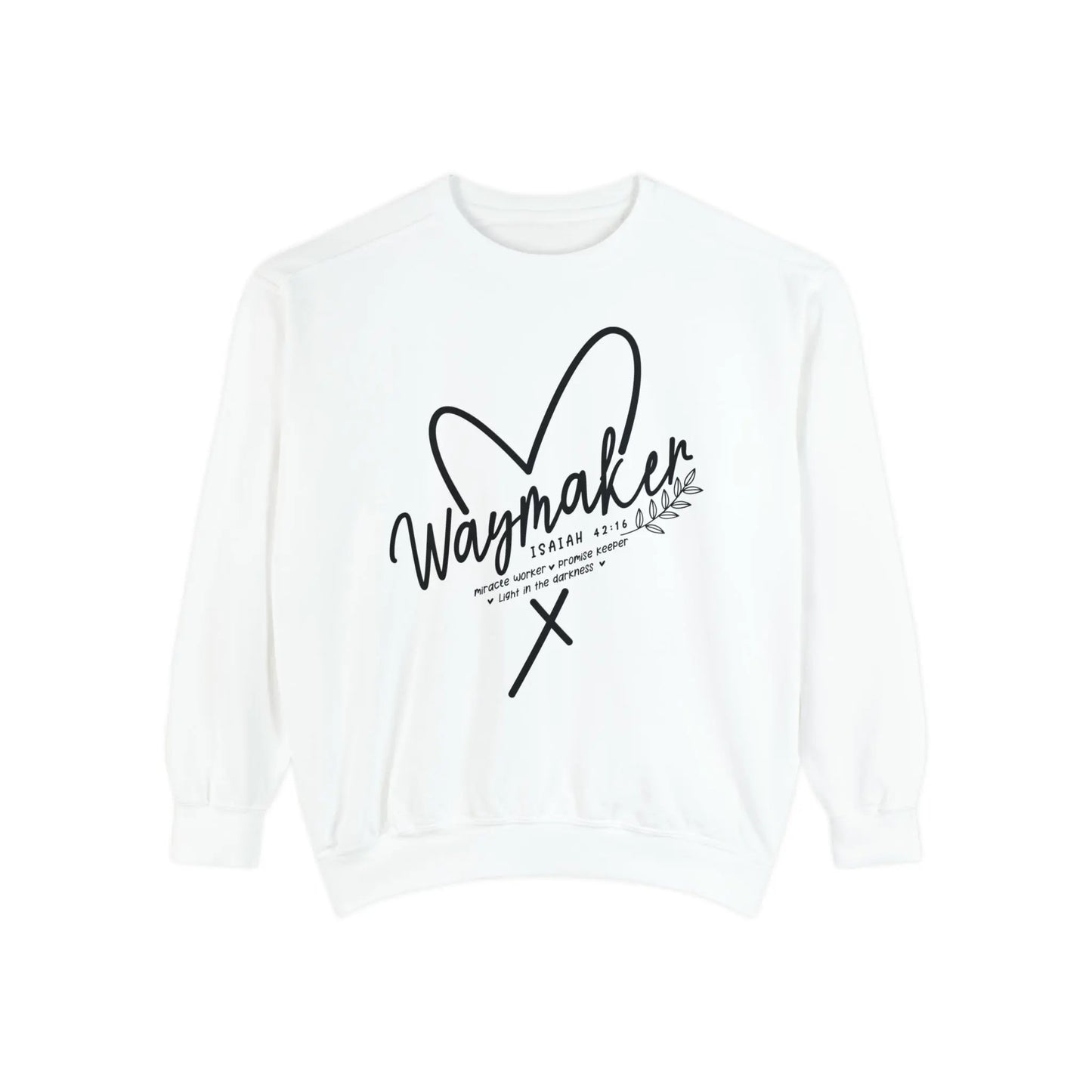 Waymaker Christian Sweatshirt | Comfort Color Garment Dyed Printify