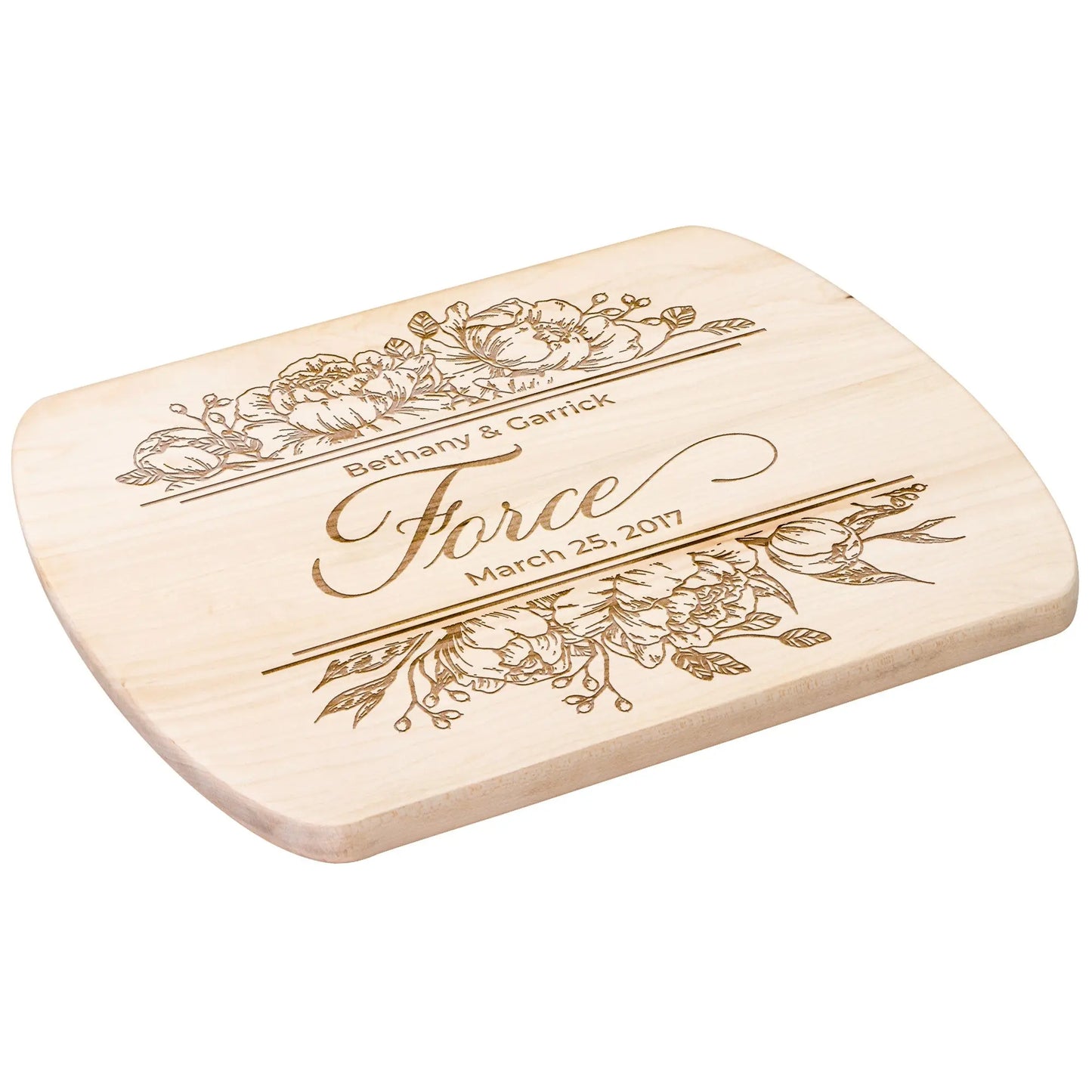 Wedding Names Personalized Wood Cutting Board, Family Name Cutting Board, Bridal Shower Gift teelaunch