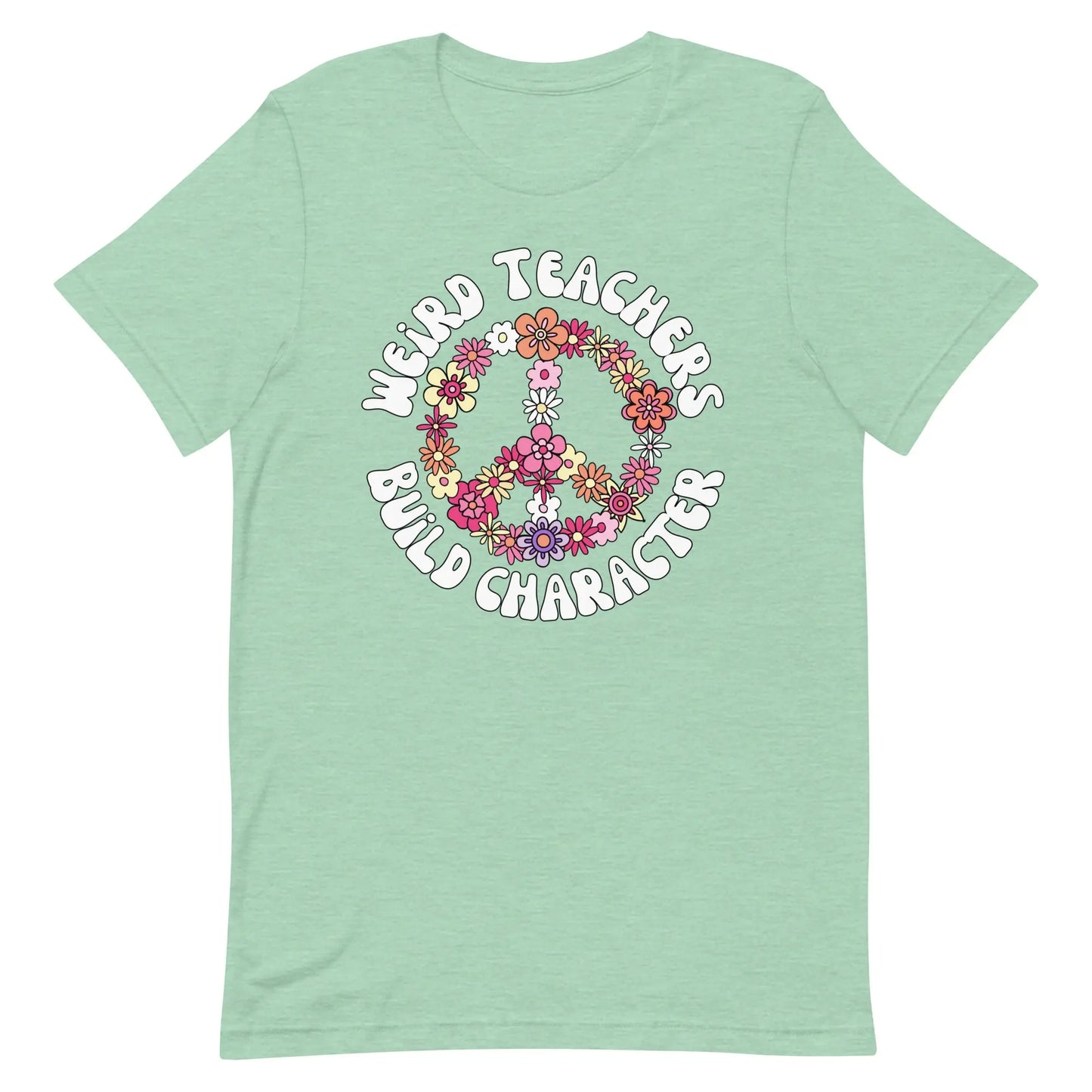 Weird Teachers Build Character t-shirt | Retro Teacher's Shirt Amazing Faith Designs