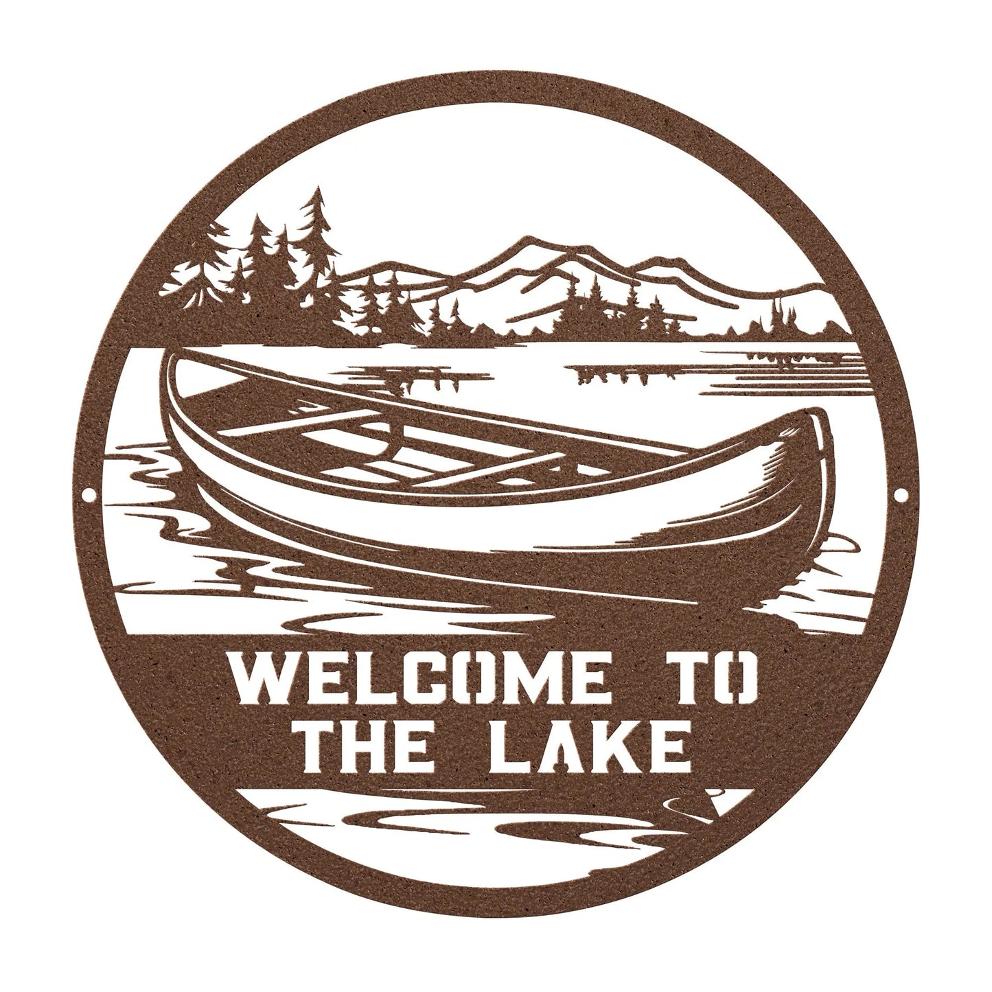 Welcome to the Lake Metal Sign teelaunch