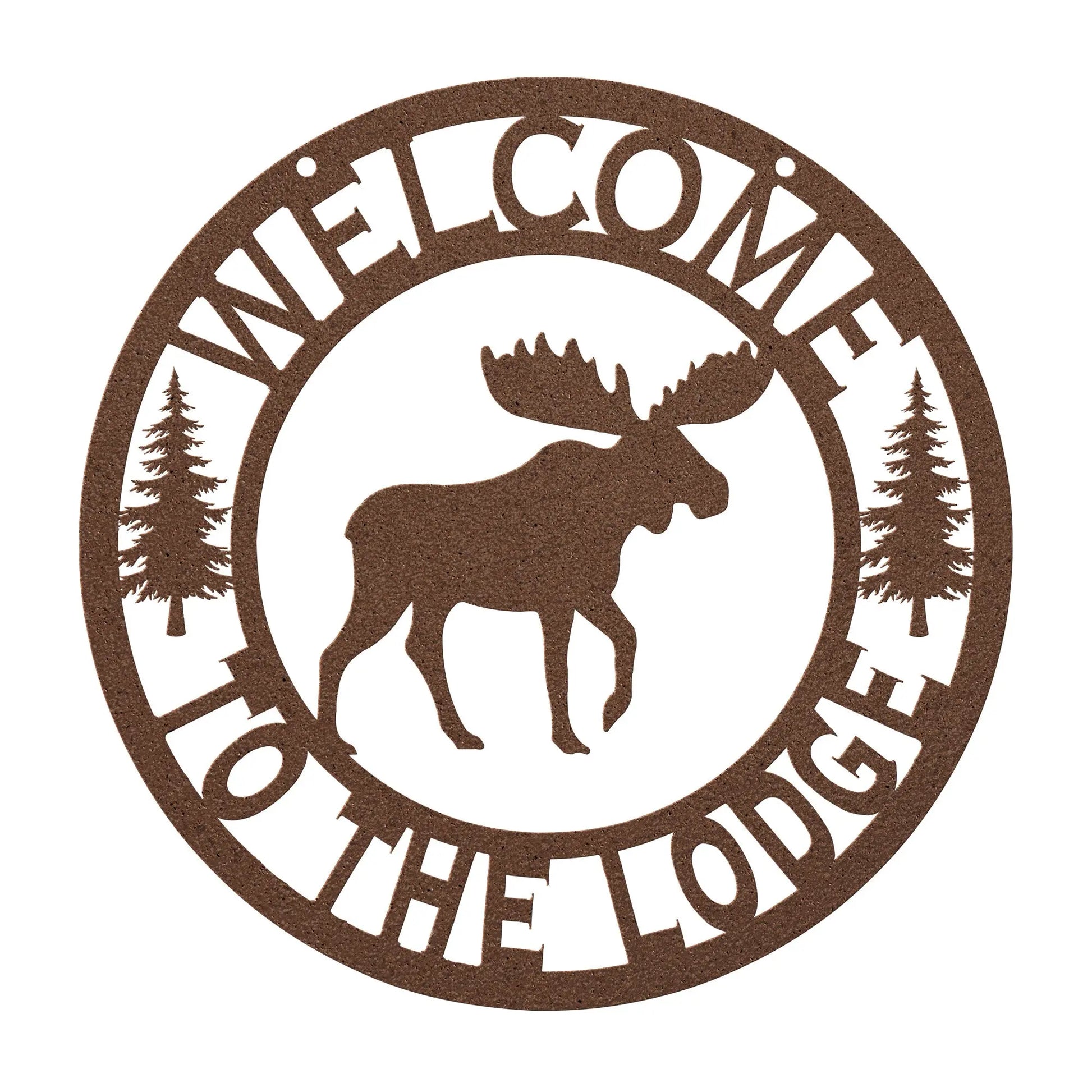 Welcome to the Lodge Metal Sign | Moose, Bear or Fish teelaunch