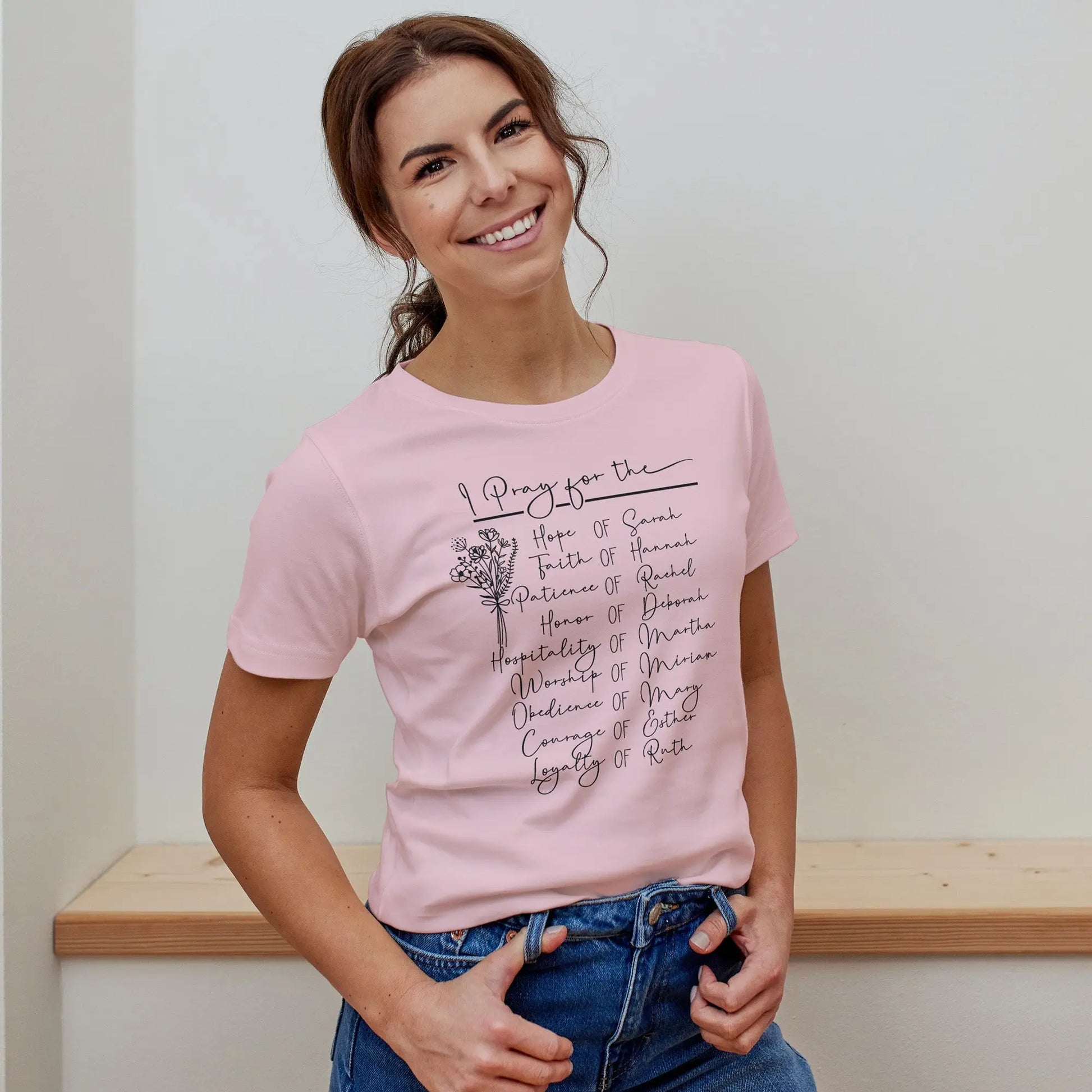 Women of the Bible Christian T-shirt | Mary, Sarah, Rebekah, Esther, Hannah Printify