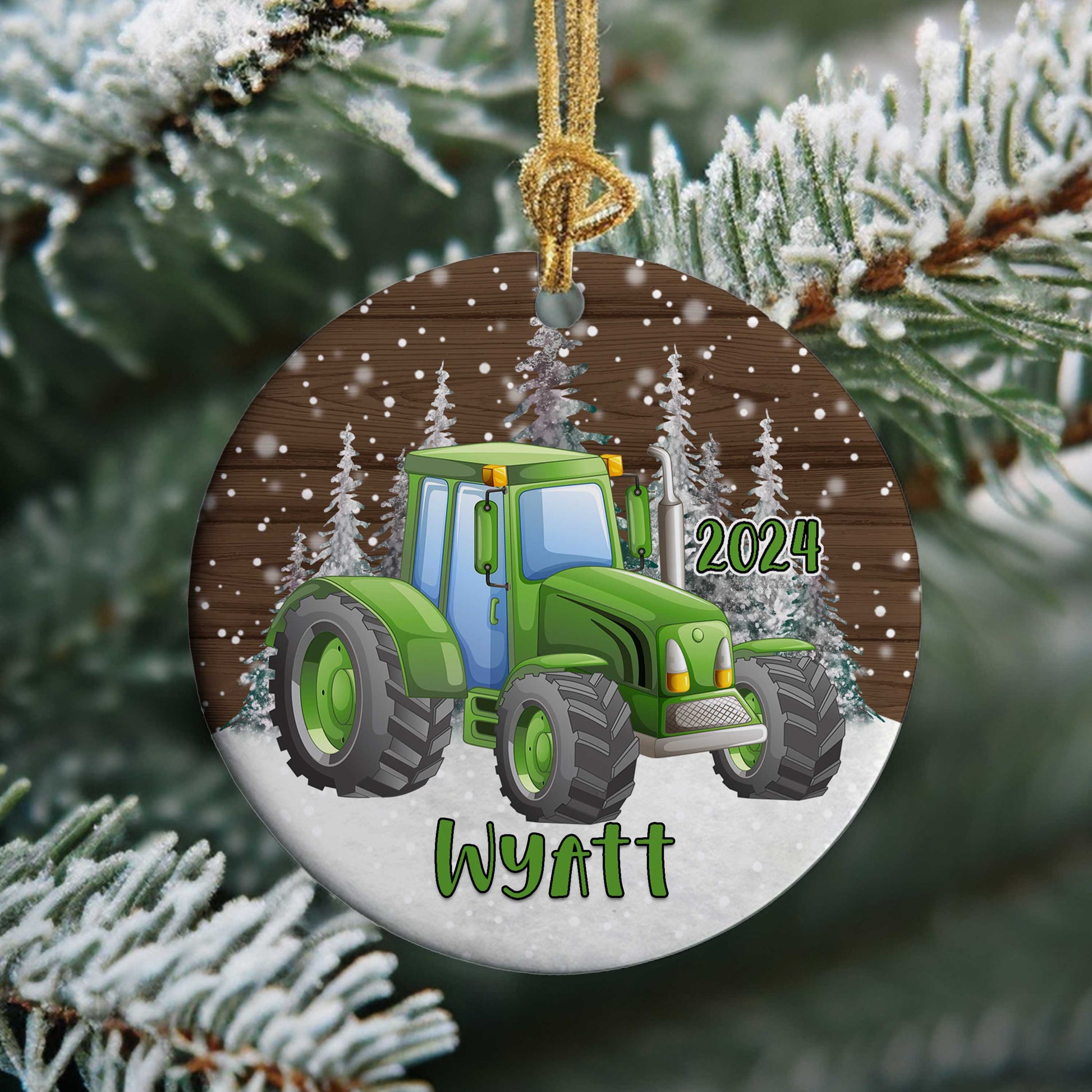 Kids Personalized Transportation Christmas Ornaments - Amazing Faith Designs