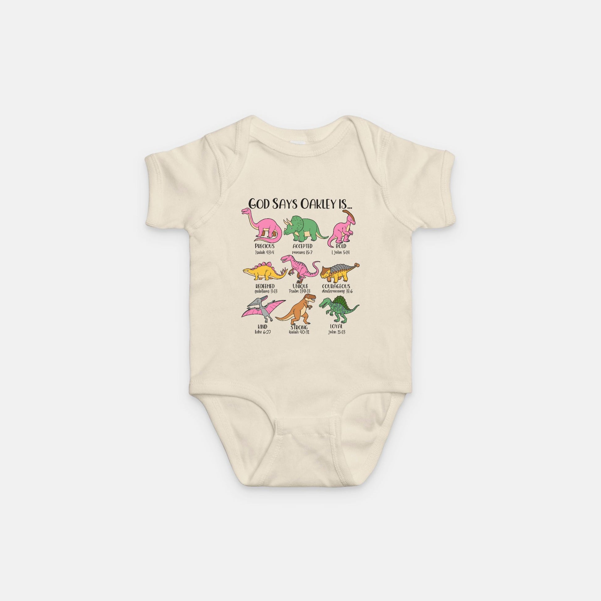 Baby Dinosaur Onesie - Amazing Faith Designs