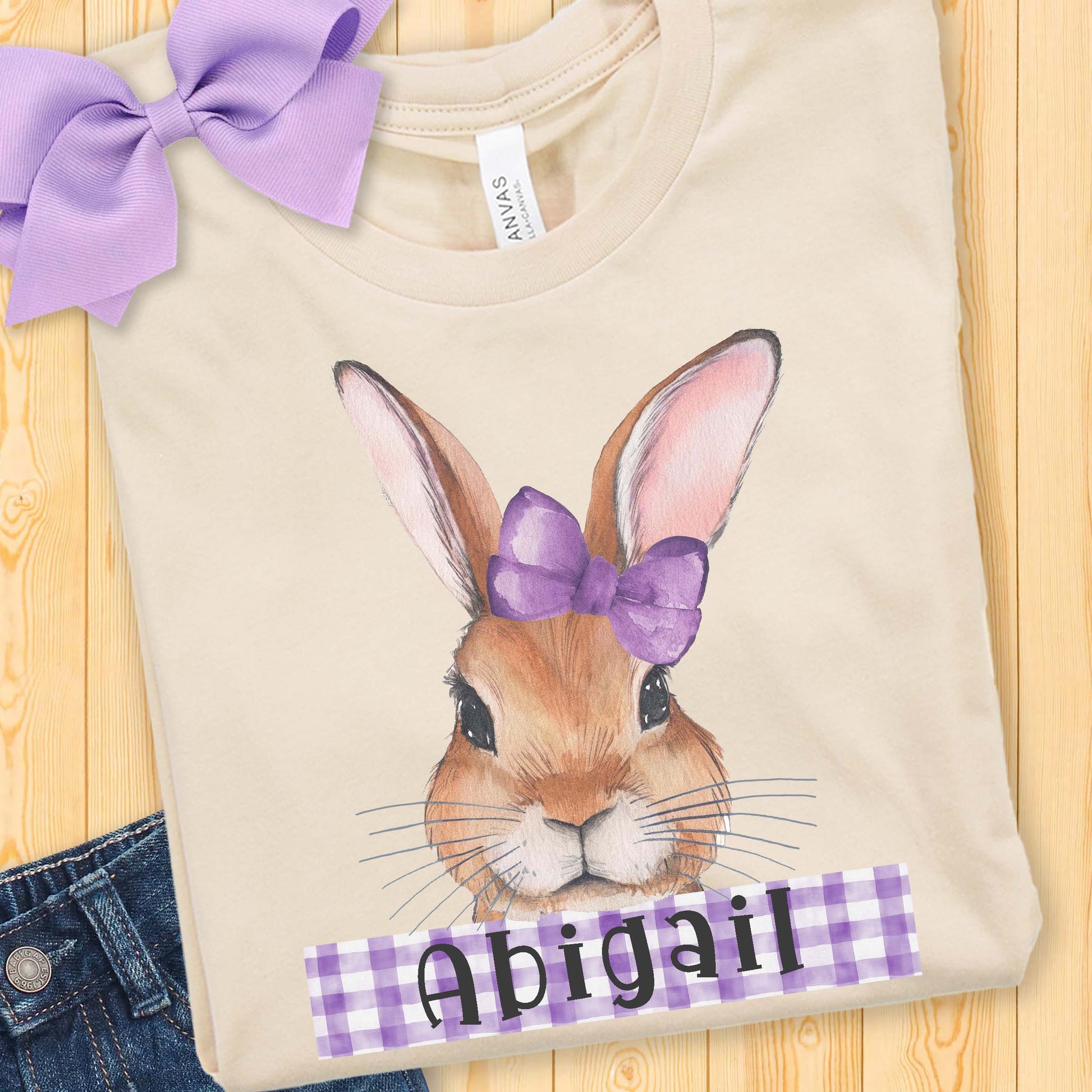 Personalized Easter Bunny Toddler Shirt - Amazing Faith Designs