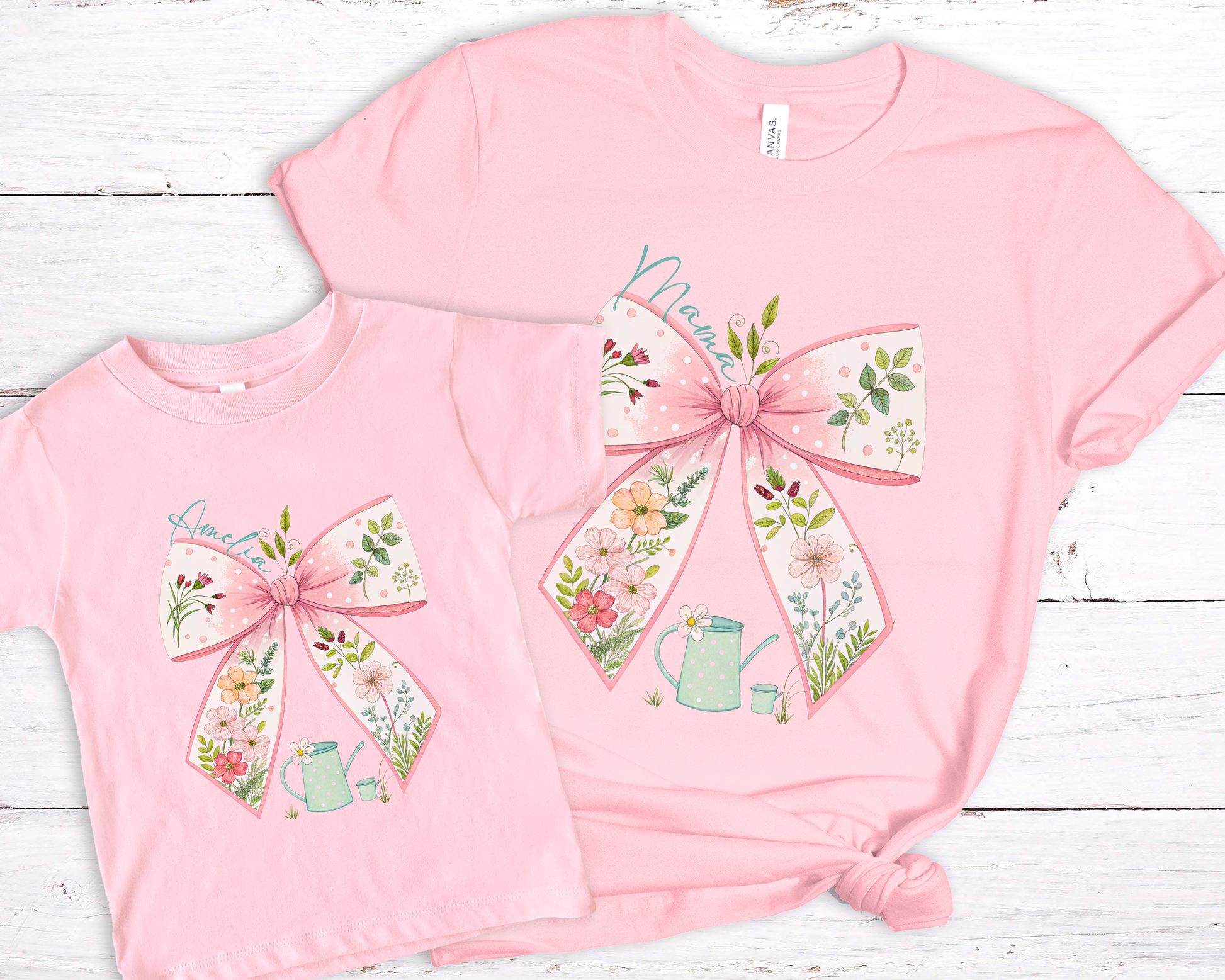 Mama and Me Bow Matching Shirt - Amazing Faith Designs