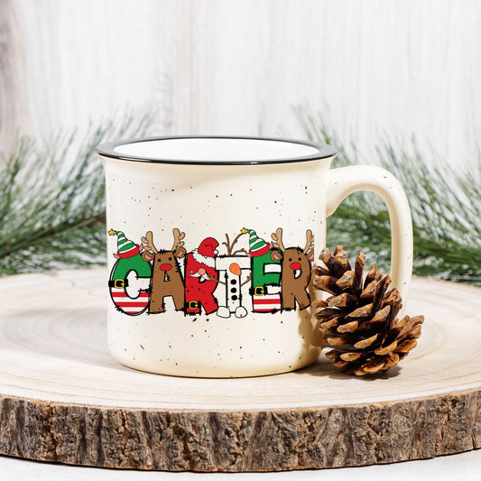 Christmas Kids Ceramic Camp Mug 13oz - Amazing Faith Designs