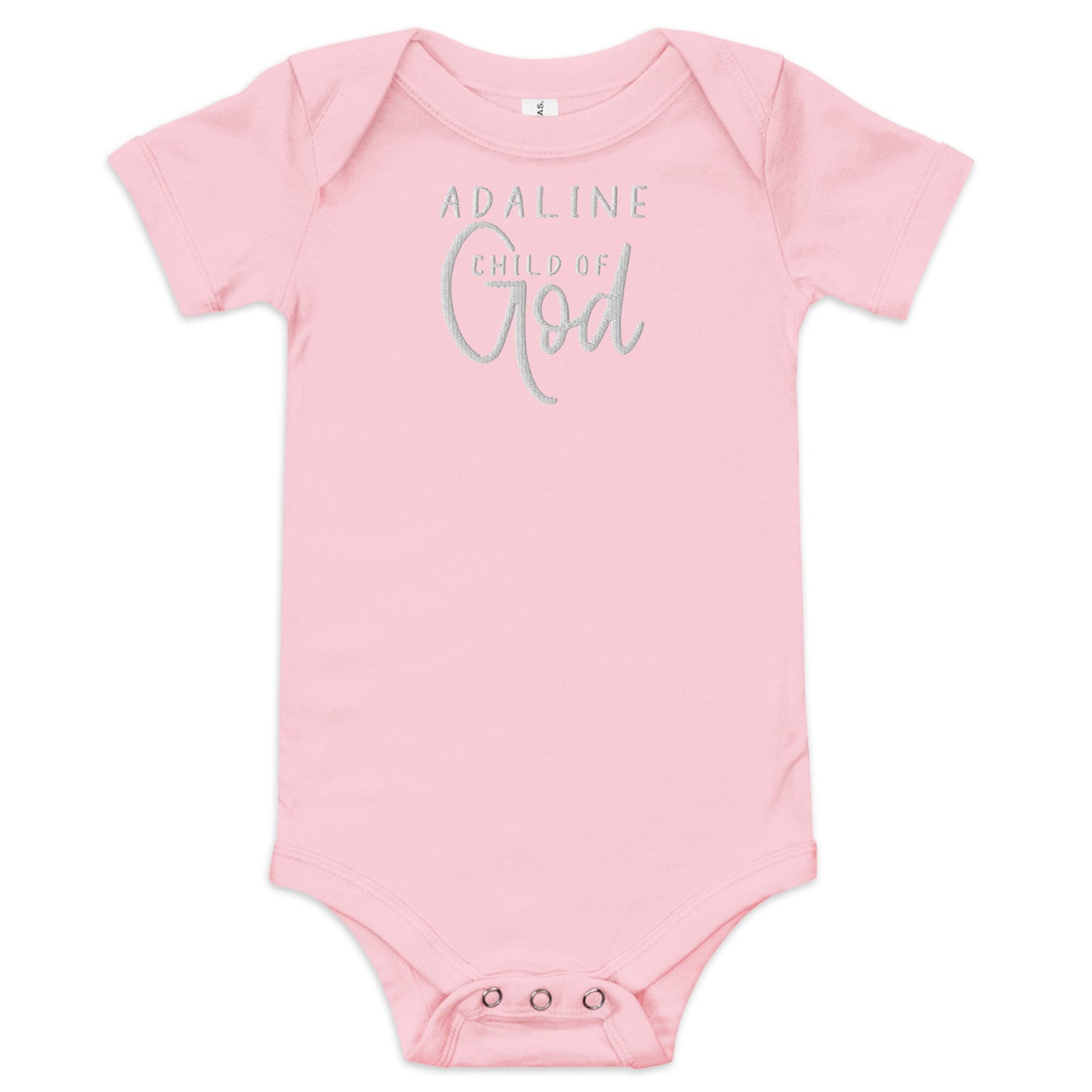 Child of God Personalized Embroidered Baby Onesie - Amazing Faith Designs